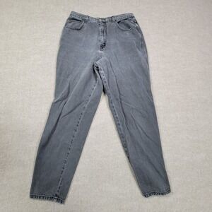 L.A. Blues Jeans Womens 16W Black High Rise Loose Fit Stretch Denim Pocket‎